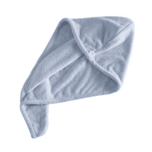 Microfiber hair twister towel blue