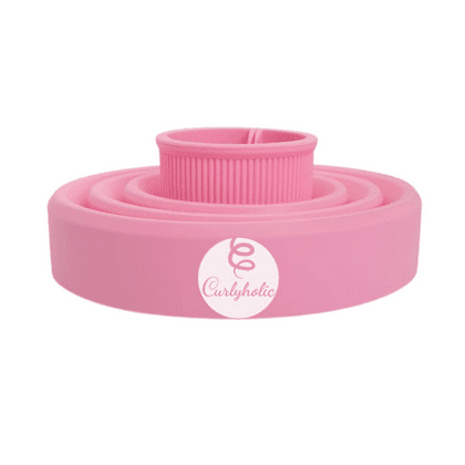 Double Folded Silicone Diffuser - pink collapsed