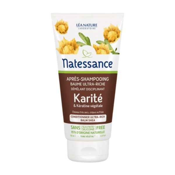 Natessance Ultra-rich Cream Conditioner Balm - Shea Butter & Palnt Based Keratin