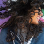 woman curly hair