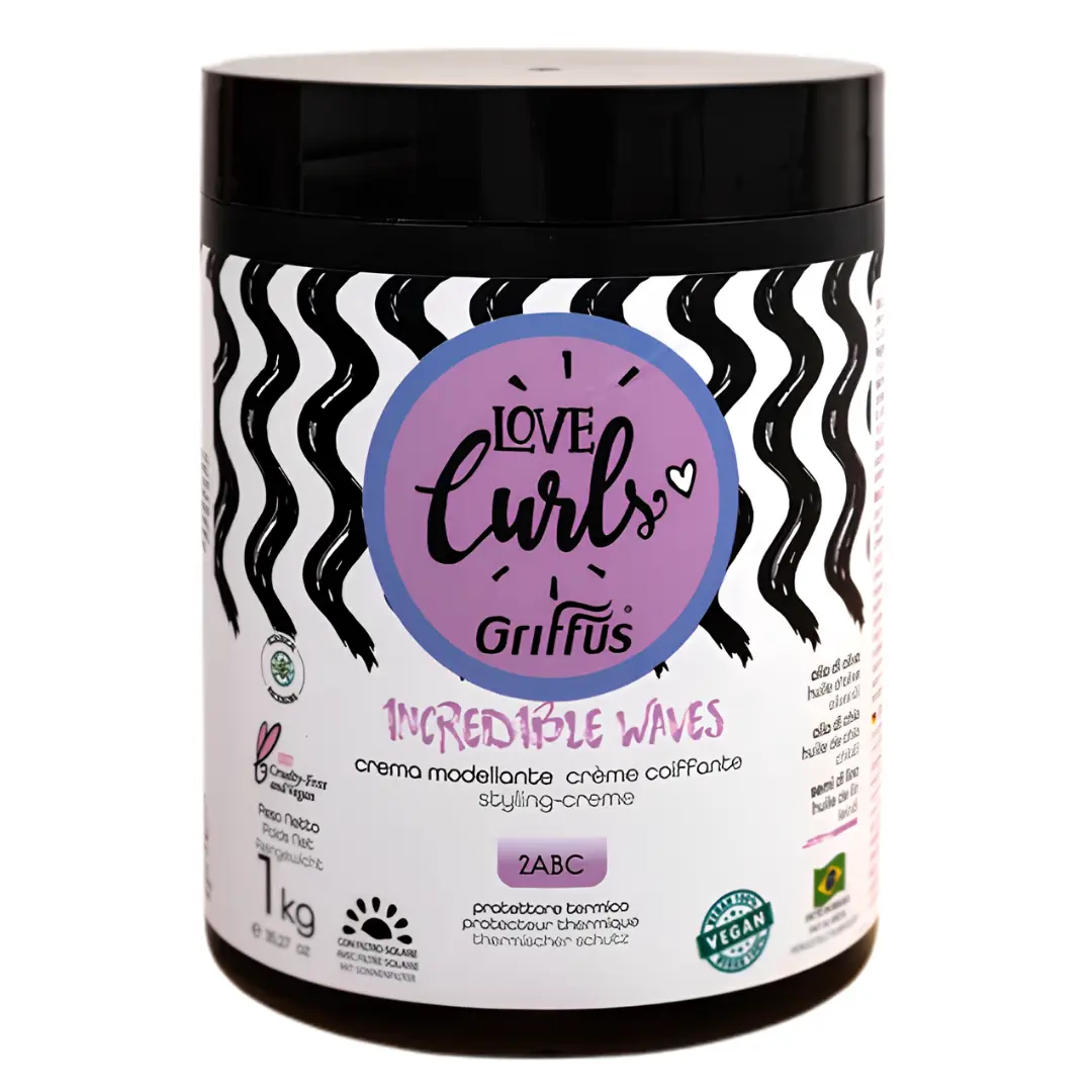 Love Curls Incredible Waves Styling Cream 1 kg 1 Griffus Incredible Waves Love Curls Styling Cream 1 kg