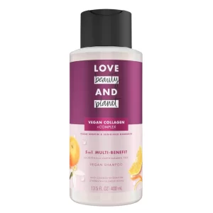 Love Beauty and Planet 5-in-1 Multi-Benefit Shampoo Vegan Keratin Collagen & Sun-Kissed Mandarin