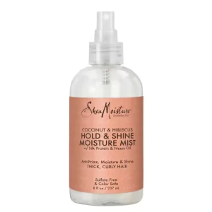 _Shea Moisture Hold and Shine Moisture Mist for Thick, Curly Hair Coconut and Hibiscus