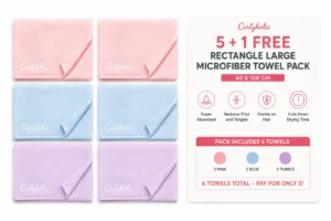 Home 22 5 + 1 FREE – Rectangle Microfiber Towel Pack (60×100 Cm)